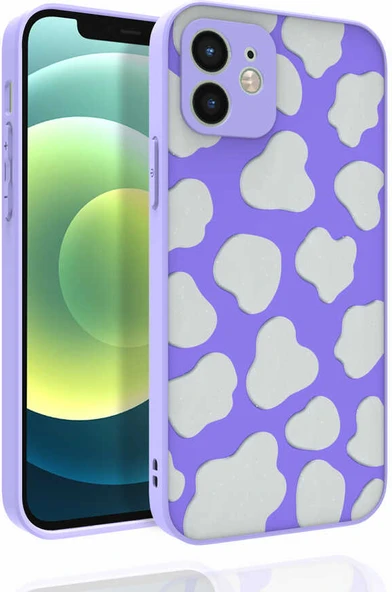 iPhone 12 Kılıf Desenli Kamera Korumalı Parlak Mnc Nora Kapak-No6 ürün görseli 1