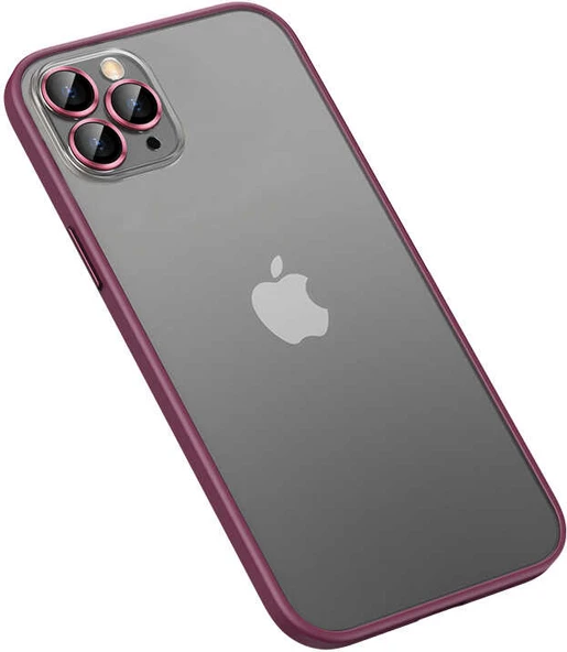 iPhone 12 Pro Max Kılıf Mnc Retro Kapak-Koyu Mor ürün görseli 1