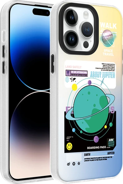 Apple iPhone 14 Pro Kılıf Desenli Mnc Dragon Sert Kapak-Gezegen ürün görseli 1