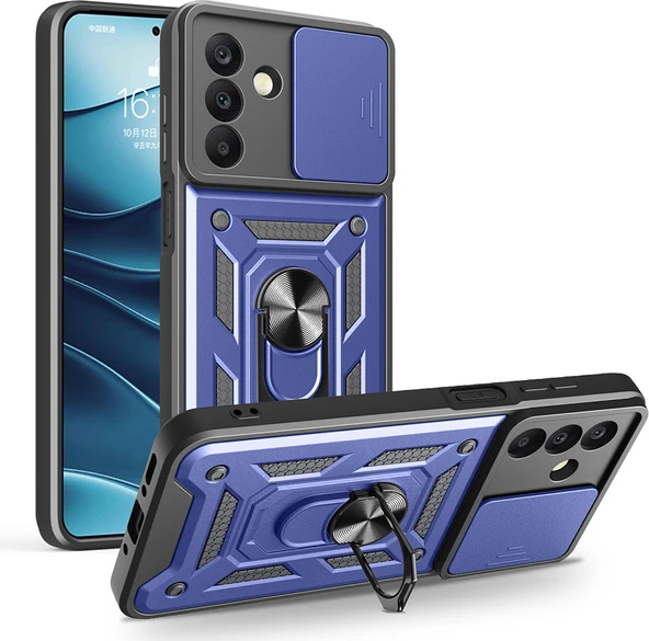 Galaxy A26 Kılıf Magnetik Standlı Kamera Korumalı Mnc Sürgülü Vega Kapak -115436 ürün görseli 1