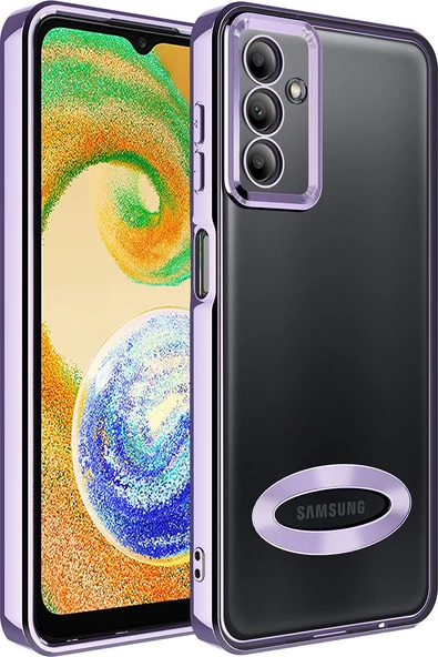 Galaxy A54 Kılıf Kamera Korumalı Logo Gösteren Mnc Omega Kapak-Lila ürün görseli 1