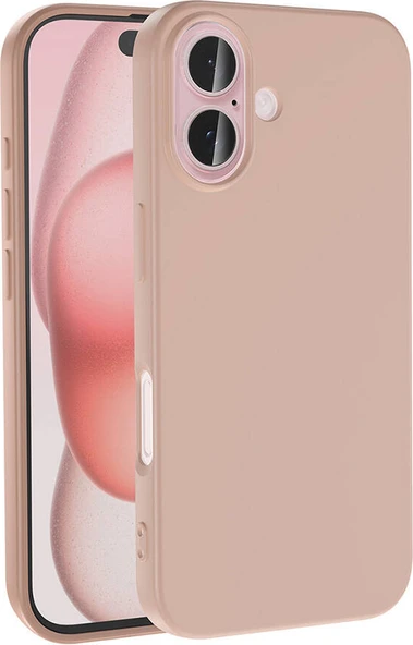 Apple iPhone 16 Kılıf Mnc Lsr Laaakan Kapak-Gold ürün görseli 1