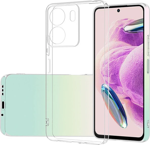 Xiaomi Poco C65 Kılıf Mnc Süper Silikon Kapak-Renksiz ürün görseli 1