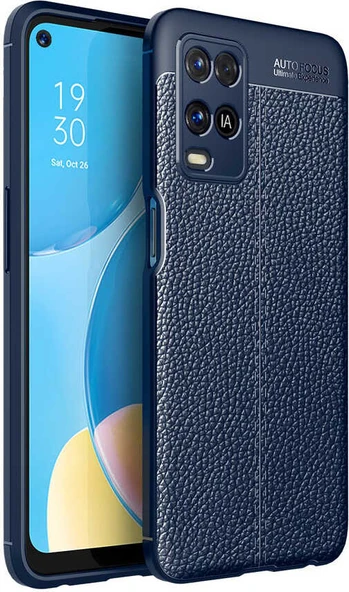 Oppo A54 4g Kılıf Mnc Niss Silikon Kapak-Lacivert ürün görseli 1
