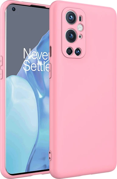 One Plus 9 Pro Kılıf Mnc Mara Laaakan Kapak-Pembe ürün görseli 1