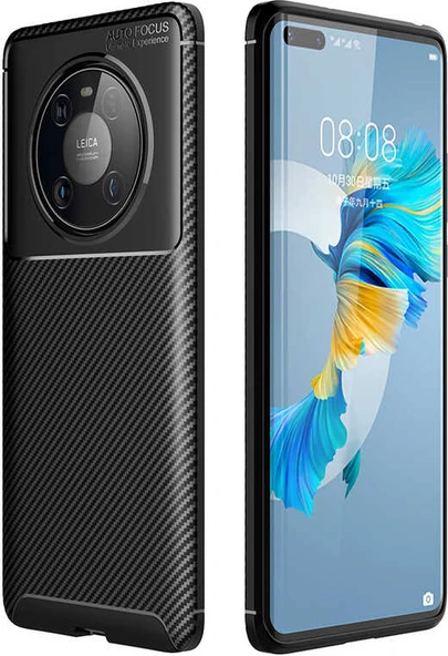 Huawei Mate 40 Pro Kılıf Mnc Negro Silikon Kapak-Siyah ürün görseli 1