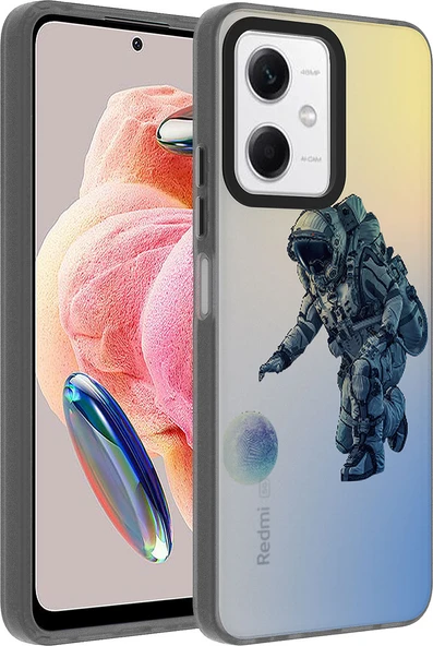 Xiaomi Redmi Note 12 4g Kılıf Desenli Mnc Dragon Sert Kapak-Astronot ürün görseli 1
