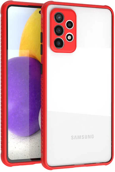 Galaxy A72 Kılıf ​​mnc Kaff Kapak-Kırmızı ürün görseli 1