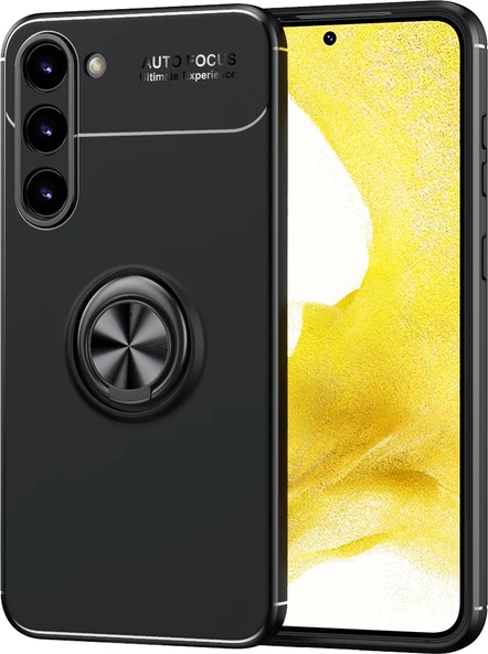 Galaxy S23 Plus Kılıf Mnc Ravel Silikon Kapak-Siyah ürün görseli 1