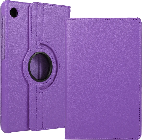 Lenovo Tab M10 TB-328F 3. Jenerasyon  Uyumlu Mnc Dönebilen Standlı Kılıf-Mor ürün görseli 1