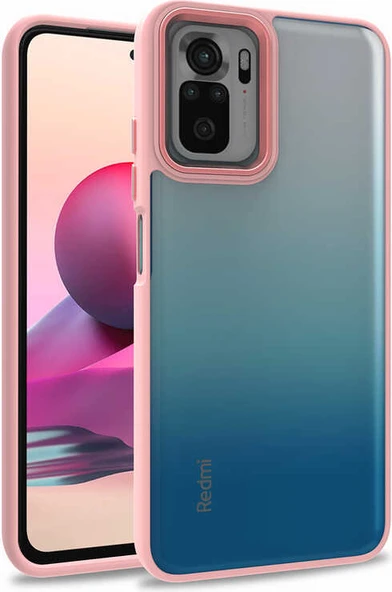 Xiaomi Poco M5S Kılıf Mnc Flora Kapak-Rose Gold ürün görseli 1