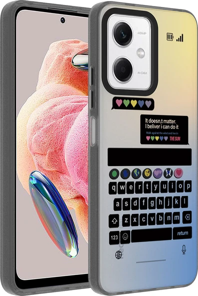 Xiaomi Redmi Note 12 4g Kılıf Desenli Mnc Dragon Sert Kapak-Klavye ürün görseli 1