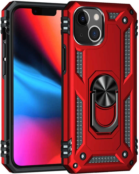 iPhone 13 Kılıf Mnc Vega Kapak-Mavi - Resim 2