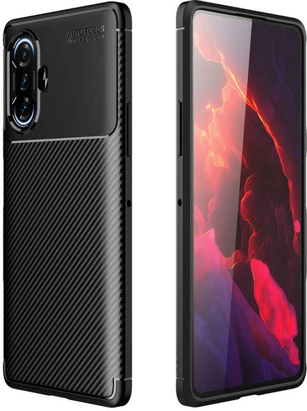 Xiaomi Redmi K40 Gaming Kılıf Mnc Negro Silikon Kapak-Siyah ürün görseli 1
