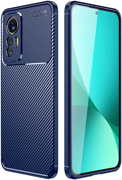 Xiaomi Xiaomi 12 Lite Kılıf Mnc Negro Silikon Kapak-Lacivert ürün görseli 1