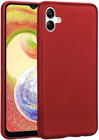 Galaxy A04 Kılıf Mnc Premier Silikon Kapak-Kırmızı ürün görseli 1