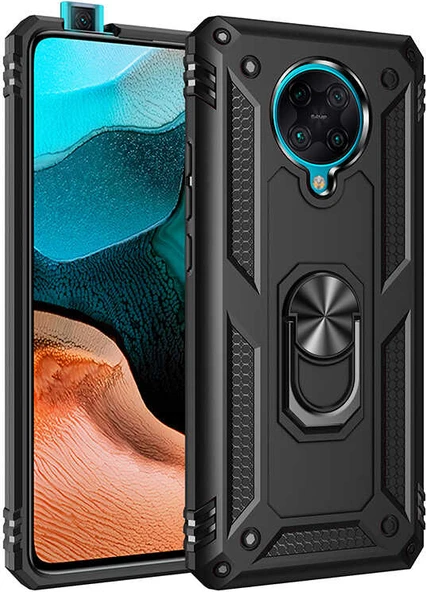 Xiaomi Redmi K30 Pro Kılıf Mnc Vega Kapak-Siyah ürün görseli 1