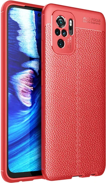 Xiaomi Redmi Note 10S Kılıf Mnc Niss Silikon Kapak-Kırmızı ürün görseli 1