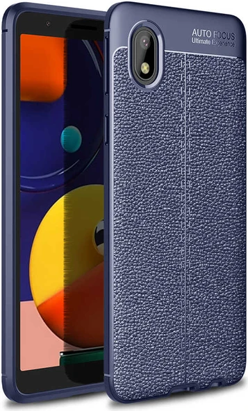 Galaxy A01 Core Kılıf Mnc Niss Silikon Kapak-Lacivert ürün görseli 1