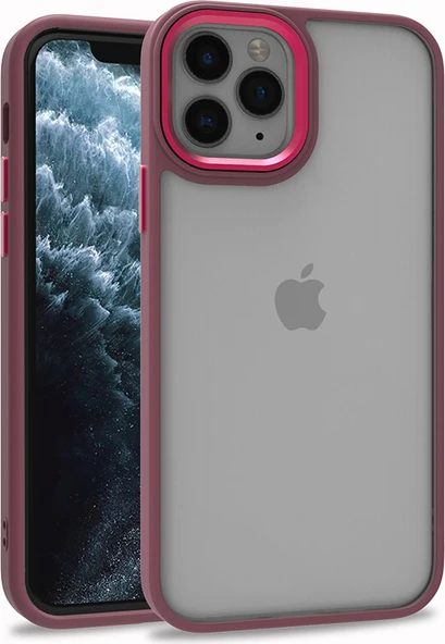 iPhone 11 Pro Max Kılıf Mnc Flora Kapak-Kırmızı ürün görseli 1