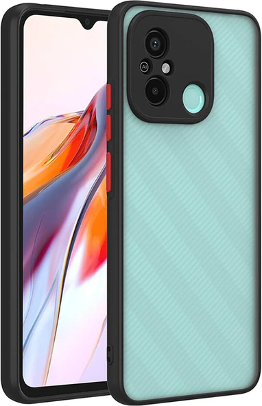 Xiaomi Redmi 12C Kılıf Mnc Hux Kapak-Siyah ürün görseli 1