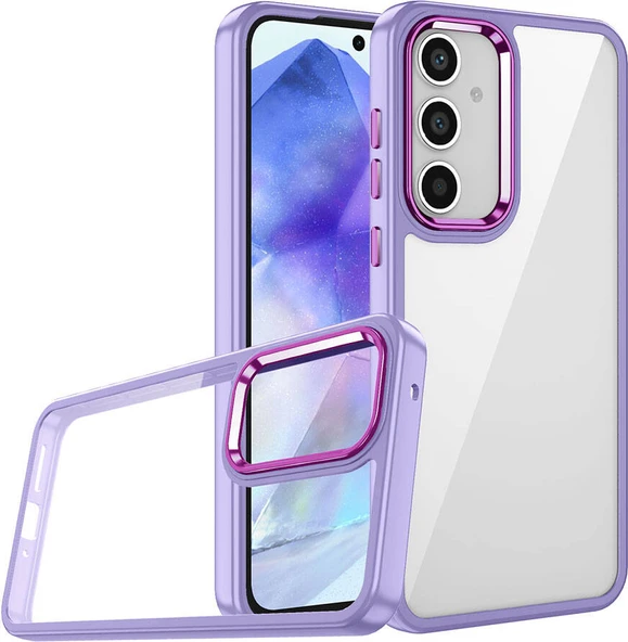 Galaxy A05S Kılıf Mnc Flora Kapak-Lila ürün görseli 1