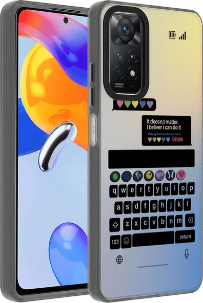 Xiaomi Redmi Note 11 Pro 5g Kılıf Desenli Mnc Dragon Sert Kapak-Klavye ürün görseli 1