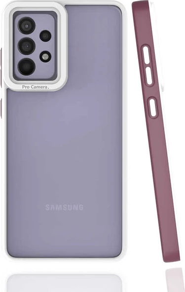 Galaxy A52 Kılıf Mnc Mima Kapak-Mürdüm ürün görseli 1