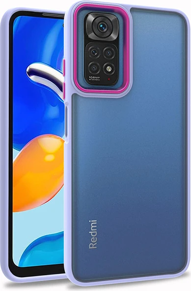 Xiaomi Redmi Note 11 Pro 5g Kılıf Mnc Flora Kapak-Lila ürün görseli 1
