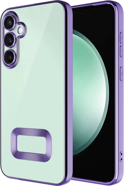 Galaxy A55 Kılıf Kamera Korumalı Logo Gösteren Mnc Omega Kapak-Lila ürün görseli 1