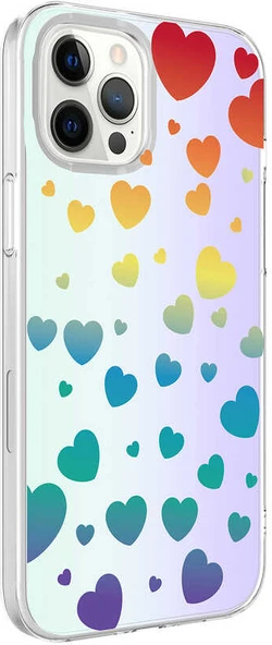 iPhone 12 Pro Kılıf Mnc M-Blue Desenli Kapak-Heart No3 ürün görseli 1
