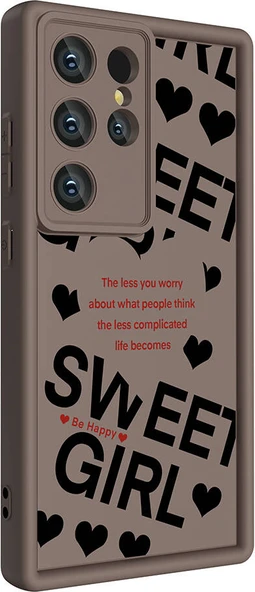 Galaxy S23 Ultra Kılıf Kamera Korumalı Baskılı Arka Yüzey Mnc Klas Kapak-Siyah ürün görseli 1