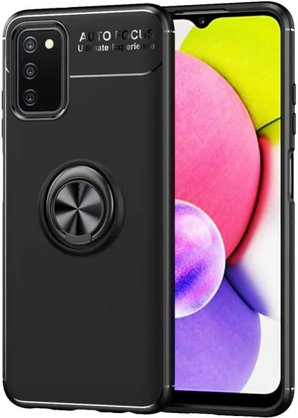 Galaxy A03S Kılıf Mnc Ravel Silikon Kapak-Siyah ürün görseli 1