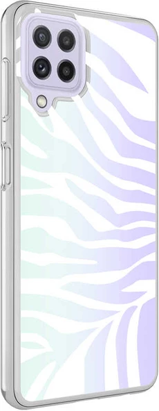 Galaxy A22 4g Kılıf Mnc M-Blue Desenli Kapak-Zebra No1 ürün görseli 1