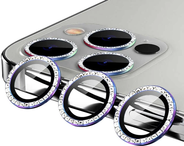 iPhone 13 Pro Max Uyumlu Mnc Cl-06 Kamera Lens Koruyucu-Colorful ürün görseli 1