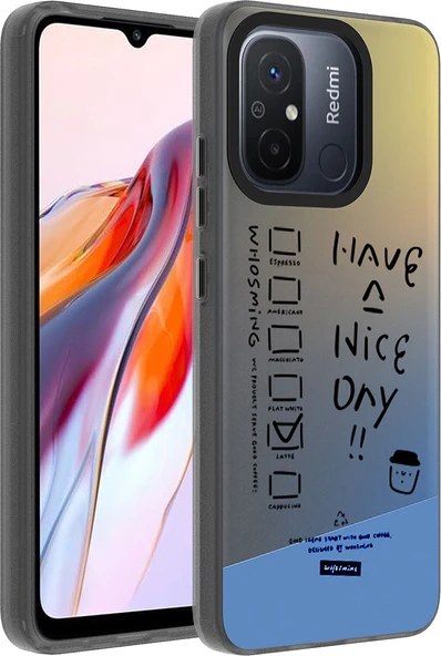 Xiaomi Redmi 12C Kılıf Desenli Mnc Dragon Sert Kapak-Have ürün görseli 1