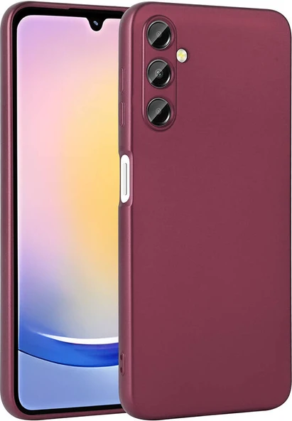 Galaxy A25 Kılıf Mnc Premier Silikon Kapak-Mürdüm ürün görseli 1