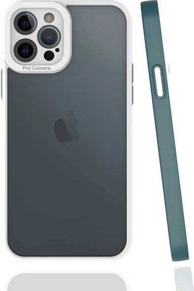 iPhone 12 Pro Kılıf Mnc Mima Kapak-Koyu Yeşil ürün görseli 1