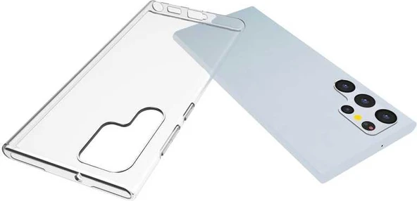 Galaxy S22 Ultra Kılıf Mnc Süper Silikon Kapak-Renksiz ürün görseli 1