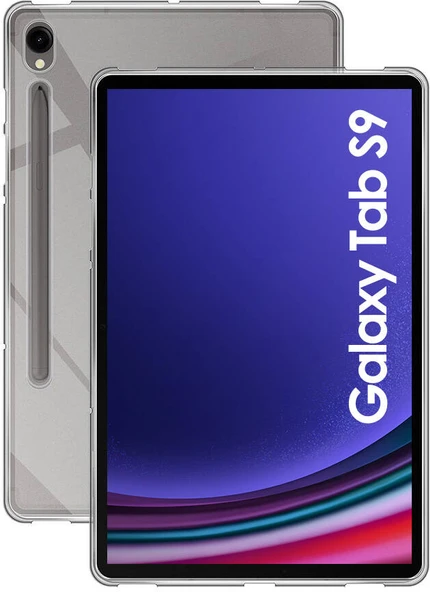 Galaxy Tab S9 Kılıf  Uyumlu Mnc Tablet Süper Silikon Kapak-Renksiz ürün görseli 1