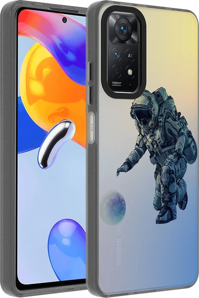 Xiaomi Redmi Note 12 Pro 4g Kılıf Desenli Mnc Dragon Sert Kapak-Astronot ürün görseli 1