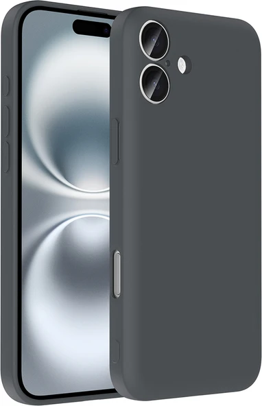 iPhone 16 Kılıf Kamera Korumalı Kartlık Hazneli Mnc Vitra Kapak - Gri ürün görseli 1