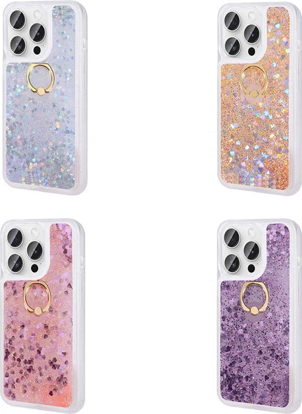 iPhone 15 Pro Uyumlu Mnc Milce Kapak-Gold - Resim 2