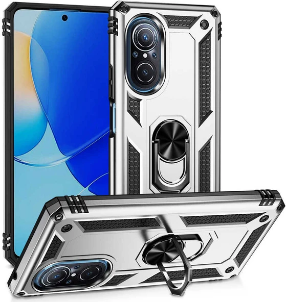 Huawei Nova 9 Se Kılıf Mnc Vega Kapak-Gri ürün görseli 1