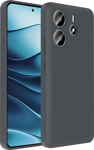 Redmi Note 14 4g Kılıf Kamera Korumalı Kartlık Hazneli Mnc Vitra Kapak - Gri ürün görseli 1