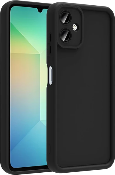 Galaxy A06 Kılıf Kamera Korumalı Mnc Ananas Kapak - Siyah ürün görseli 1