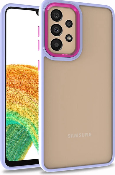 Galaxy A33 5g Kılıf Mnc Flora Kapak-Lila ürün görseli 1