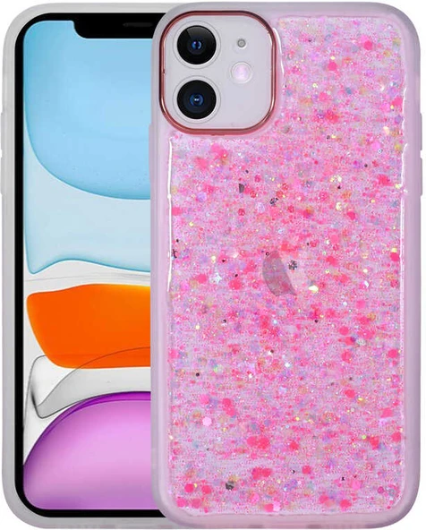 iPhone 11 Kılıf Figürlü Desenli Işıltılı Sert Mnc Sos Kapak-No6 ürün görseli 1