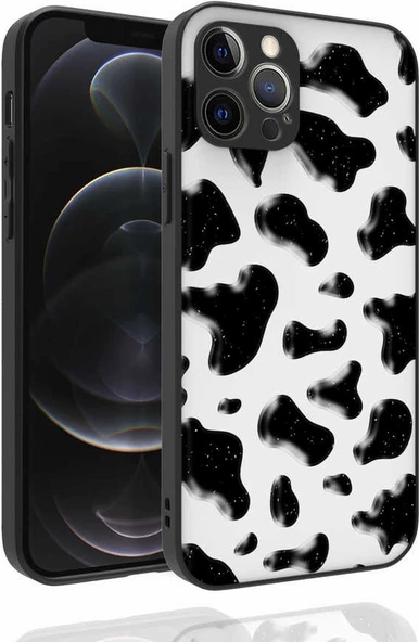 iPhone 12 Pro Kılıf Desenli Kamera Korumalı Parlak Mnc Nora Kapak-No2 ürün görseli 1