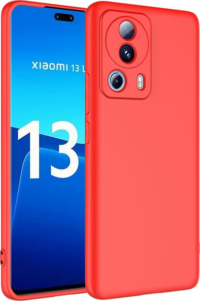 Xiaomi Mi 13 Lite Kılıf Mnc Mara Laaakan Kapak-Kırmızı ürün görseli 1